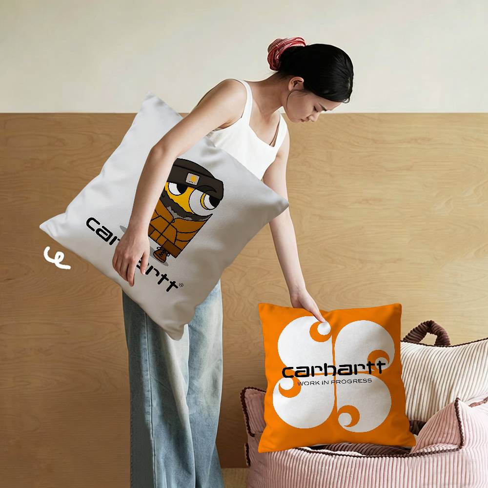 Home Textiles Logo - C-Carharttes LOGO Maple Design Cushion Cover