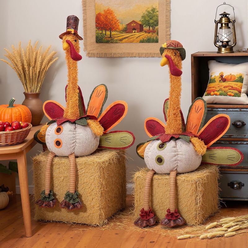 Thanksgiving Turkey Doll Autum - Home Textiles Turkey 评论和价格