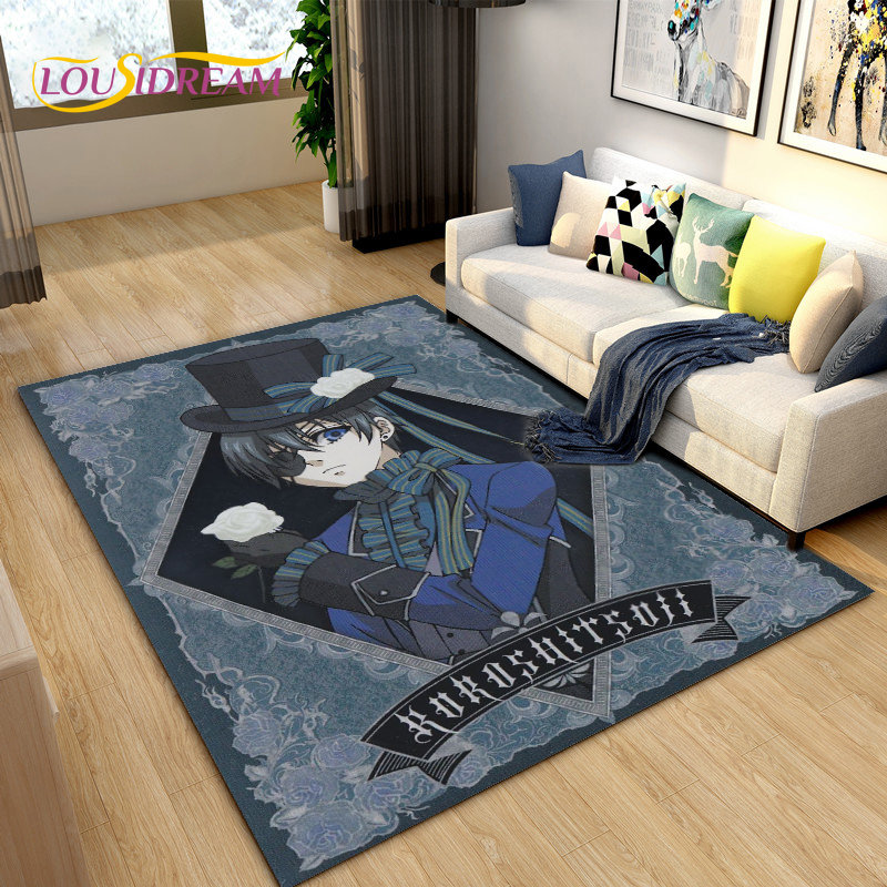 Black Butler  Anime Cartoon Ar - Home Textiles Rug 评论和价格