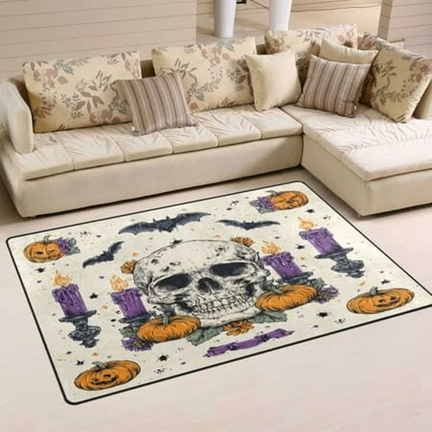 Non-Slip Carpet, Washable Indo - Home Textiles Rug 评论和价格