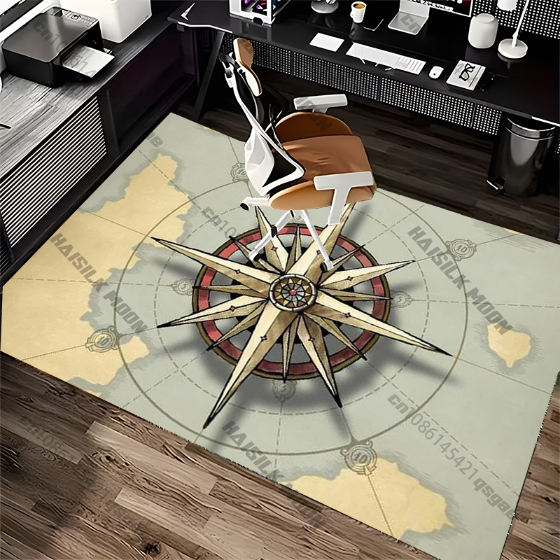 Compass Design Rug for Modern  - Home Textiles Rug 评论和价格
