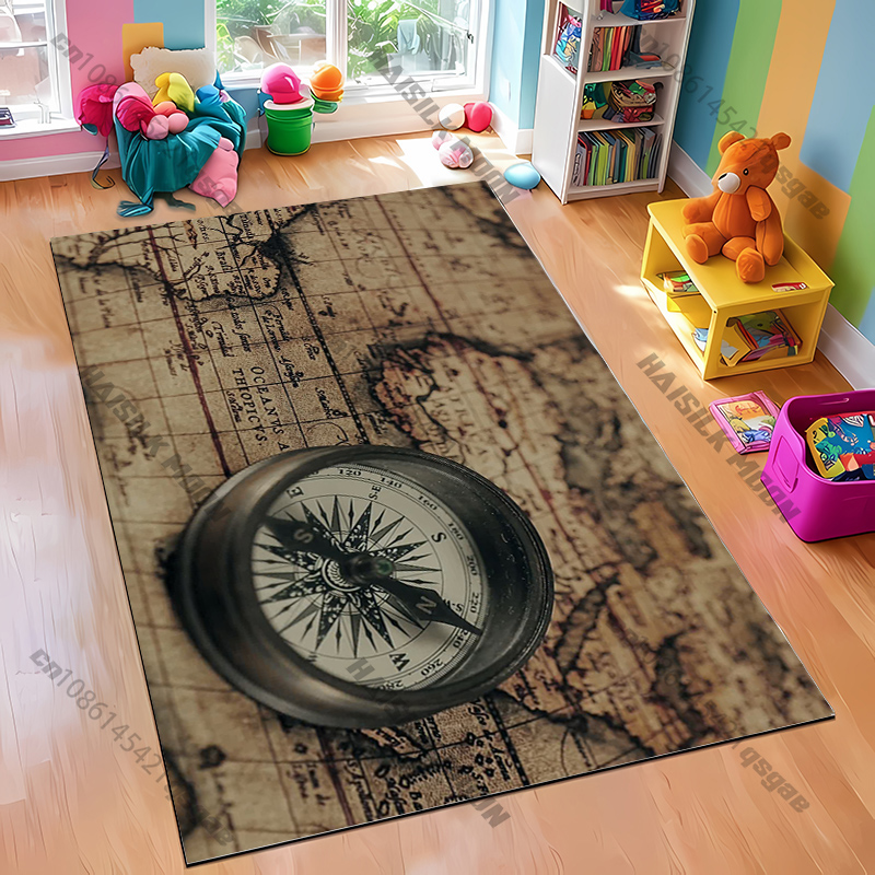 Compass Design Rug for Modern  - Home Textiles Rug 评论和价格
