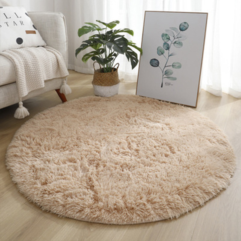 Super Soft Fluffy Round Rug Pl - Home Textiles Rug 评论和价格