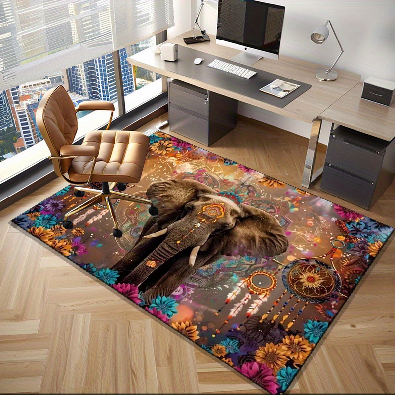 Elephant Mandala Rug: Ethnic F - Home Textiles Rug 评论和价格