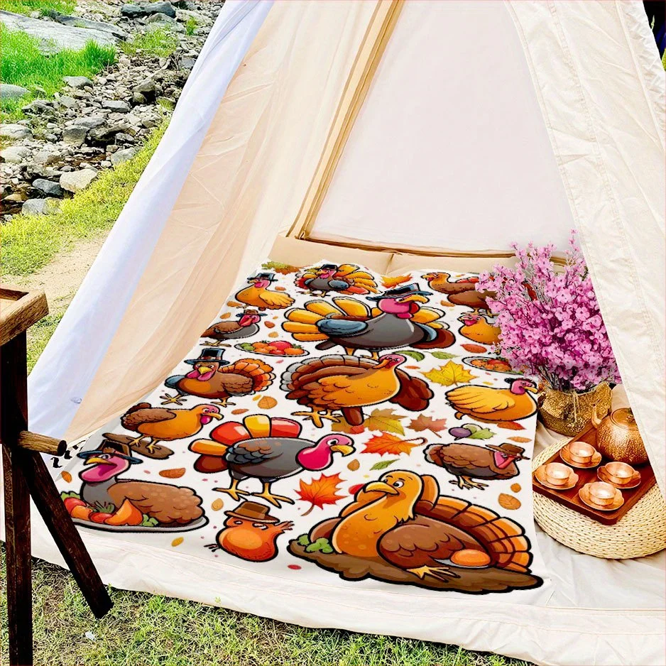 Turkey Thanksgiving Blanket Au - Home Textiles Turkey 评论和价格