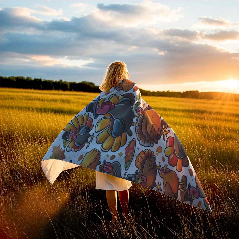 Turkey Thanksgiving Blanket Au - Home Textiles Turkey 评论和价格