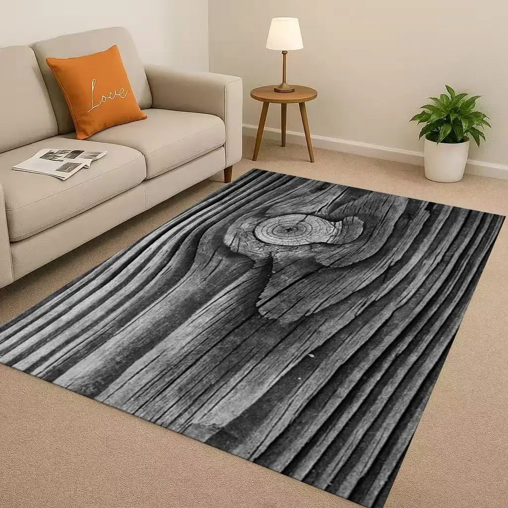 Classic Wood Grain Tree Growth - Home Textiles Rug 评论和价格