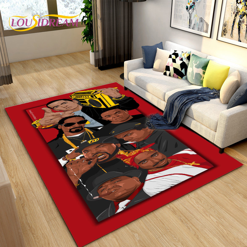 Hip Hop Art Rapper Legend Star - Home Textiles Rug 评论和价格