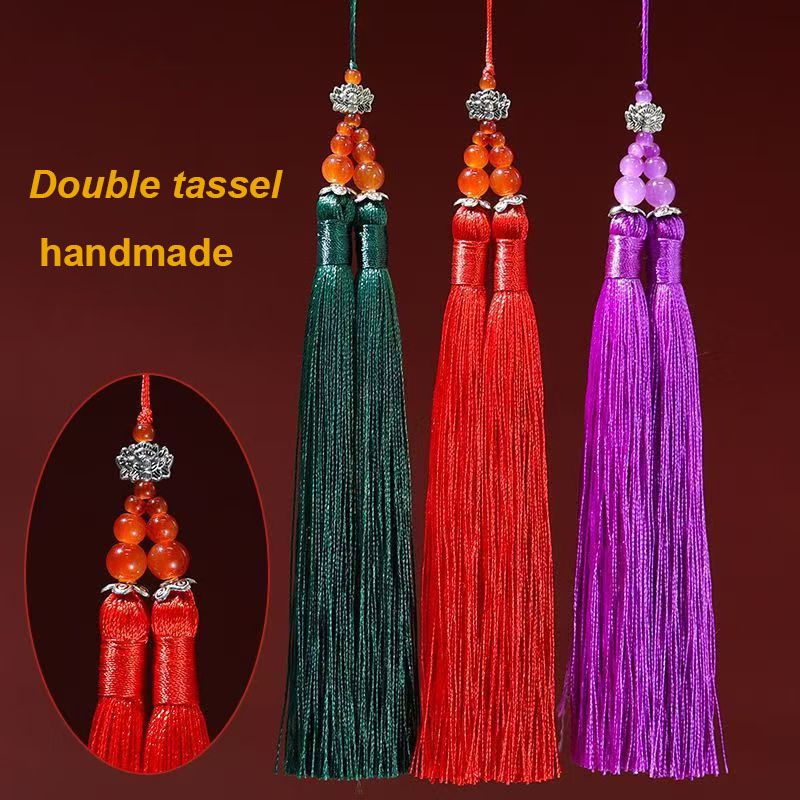 1/2Pcs 15cm Double Tassel Brus - Home Textiles Suppliers 评论和价格