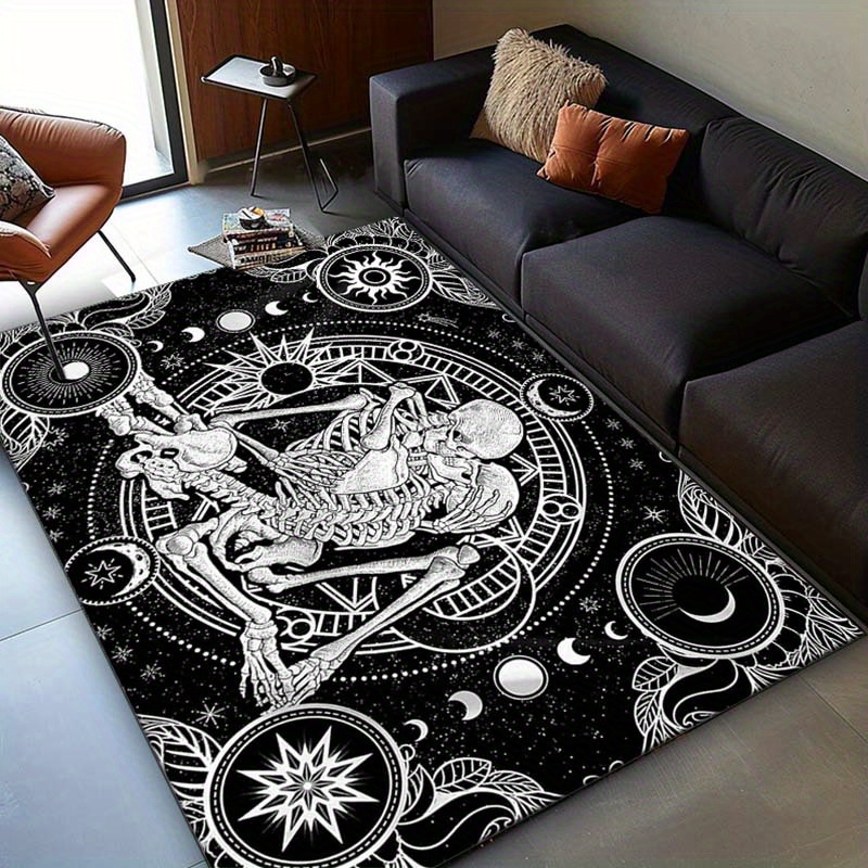 Elegant Skeleton Dance Rug - G - Home Textiles Rug 评论和价格