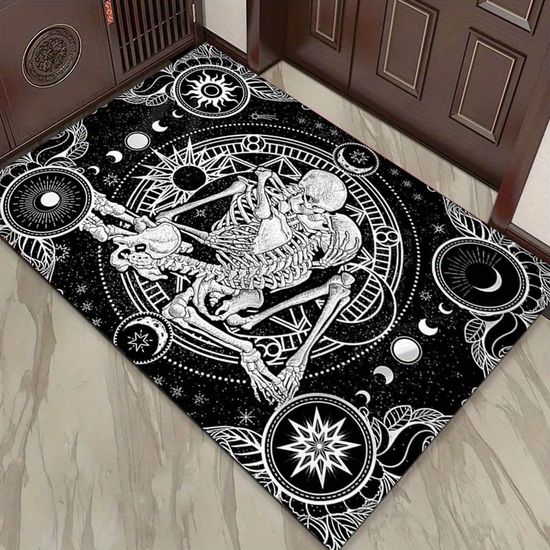 Elegant Skeleton Dance Rug - G - Home Textiles Rug 评论和价格
