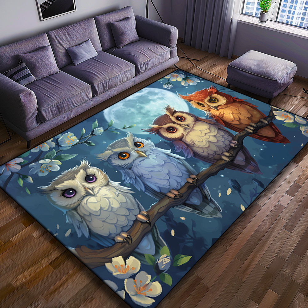 Moonlight Owls Carpet: Comfort - Home Textiles Rug 评论和价格
