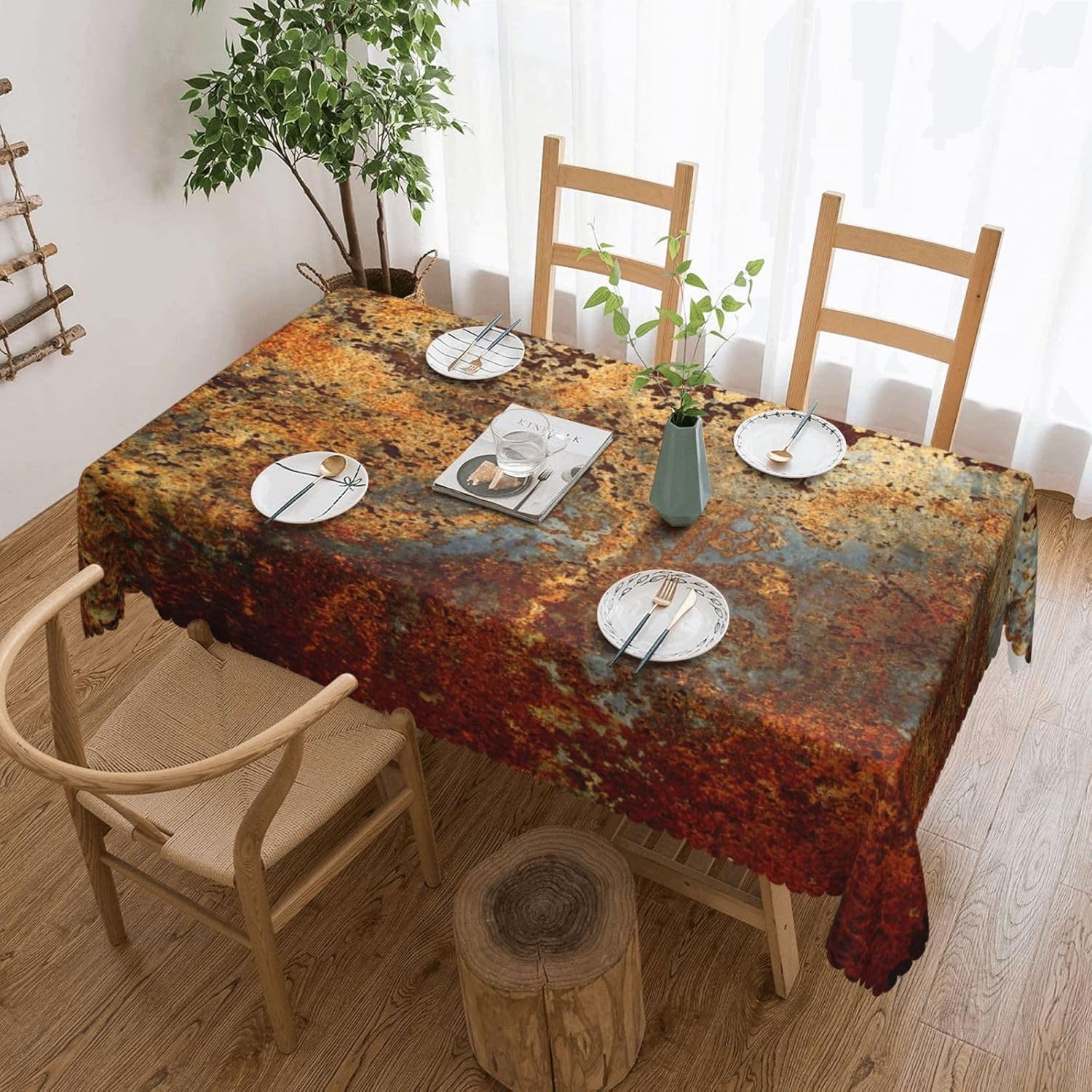 Industrial Brown Rust Metal Ta - Home Textile Industry 评论和价格